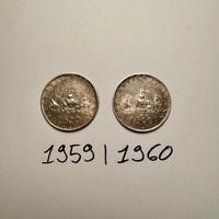 Monete 500 lire argento Caravelle 1960 e 1959 BB