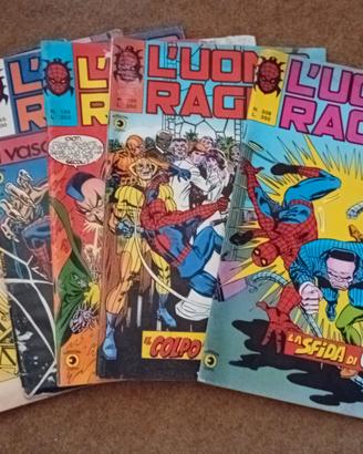 Lotto 6 Fumetti L'Uomo Ragno Corno Anni '70