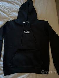 felpa nera off white