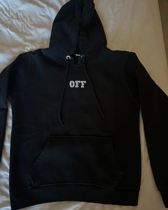 felpa nera off white