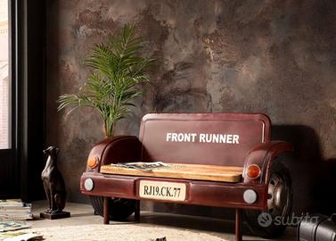 Divano sofà car vintage con ruote vere