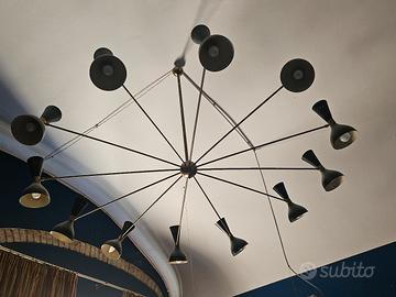Lampadario sputnik anni 50