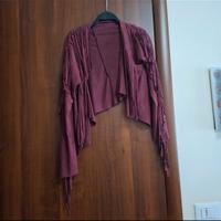 giacca con frange m/lunga