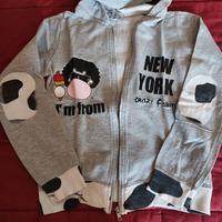 felpa in cotone con cappuccio