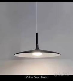 Lampada sospesa a led nera