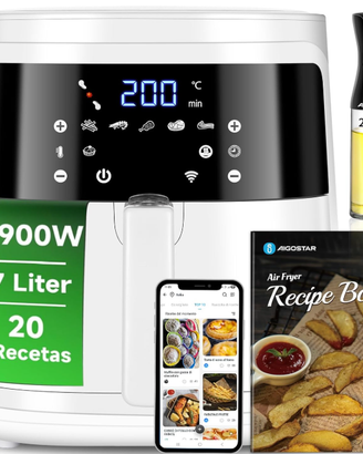 Aigostar Friggitrice ad Aria 7L Smart 1900W - WiFi