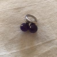 Anello argento e ametista