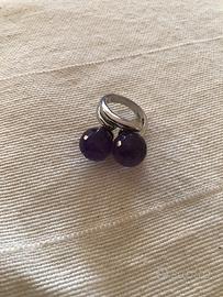 Anello argento e ametista