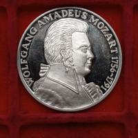Medaglia Italia Wolfgang Amadeus Mozart Salisburgo