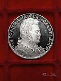 Medaglia Italia Wolfgang Amadeus Mozart Salisburgo