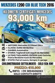 Mercedes Benz e200 pochi km 2016 leggi bn 