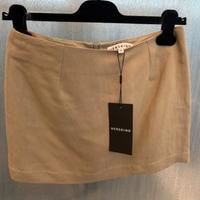Herskind rok skirt 34 Debby khaki linnen