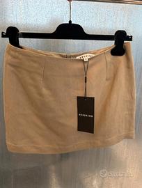Herskind rok skirt 34 Debby khaki linnen