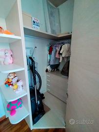 Cabina armadio colore "rovere sbiancato"