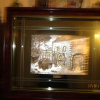 quadri vintage laminati in oro e argento