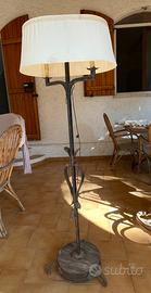 Lampada  antica in ferro battuto