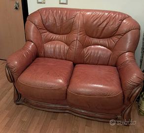 MARCA VAMA 2 DIVANI LETTO + 1 POLTRONA vera pelle