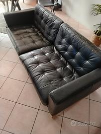 Divano ikea pelle nero