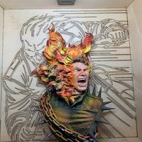 quadro cornice Ghost Rider