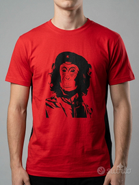 T-Shirt "Monkey Revolution" - Ispirata al Che (S/M