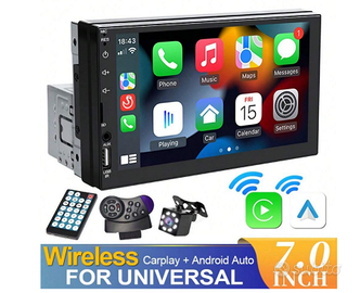 Autoradio 7 Pollici 1 DIN Carplay Android Auto BT