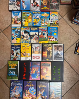 LottoVHSDisneyPokémonDragonBallcollezioanni90/2000