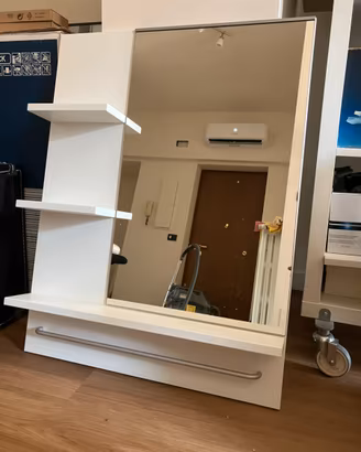 Specchio bagno IKEA LILLÅNGEN con mensole