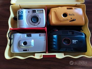 4 fotocamere vintage HP Wide Pic 35mm + valigetta