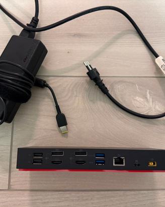 Docking station Lenovo ThinkPad con USB-C e USB-A