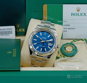 ROLEX DATEJUST 116334 GAR ITALIA 2016 FULL SET