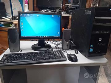 PC hp pavilion  P-2412a + Monitor +  Laptop hp