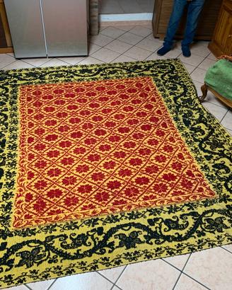 copriletto-tappeto Sardo inizi 900, 4 strisce