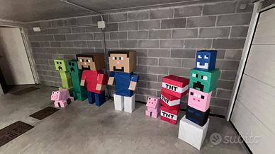 Set Minecraft in Cartone per Feste  (h 1.50/ 160)