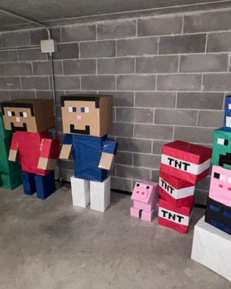 Set Minecraft in Cartone per Feste  (h 1.50/ 160)