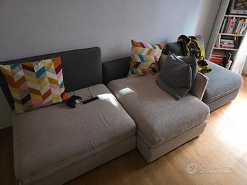 Divano letto Ikea Vallentuna Beige-Grigio - 5 post