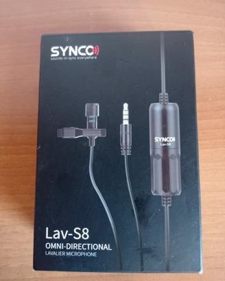 Microfono lavalier S8 omni-directional Synco