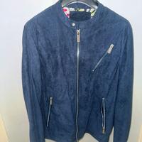 Giubbotto scamosciato blu - Markup