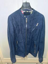 Giubbotto scamosciato blu - Markup