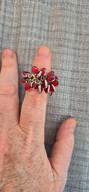 Anello Swarch "I love you" cuori rossi, originale