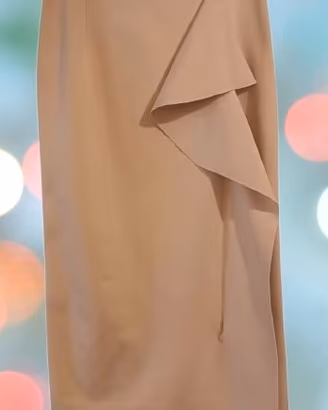 Gonna pencil skirt in viscosa beige - Alessi Santi