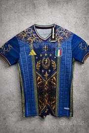Maglia Italia Calcio blu/oro -nuova con cartellino