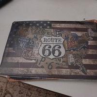 6 targhe metallo ROUTE 66 stlile vintage