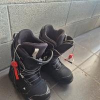 snowboard e scarponi