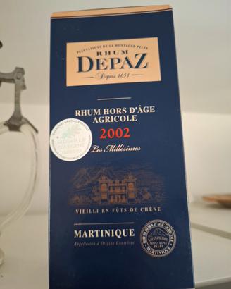 rhum hors d'age agricole 2002