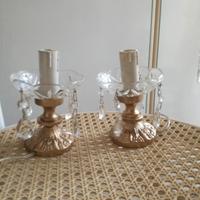 Coppia di Abat-Jour vintage in vetro di Murano