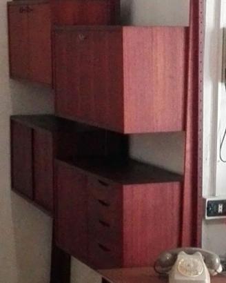 Mobile vintage anni 60 in teak + tavolo+sedie 