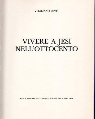 Jesi Ottocento Vitaliano Cinti