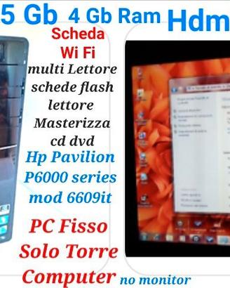 Computer PC HP P6000 3,20Ghz 64Bit ram 4Gb Hd 595