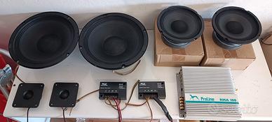 impianto stereo a 3 vie sound quality old school 