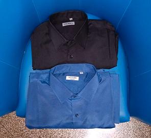 Camicie uomo in cotone – nero e blu